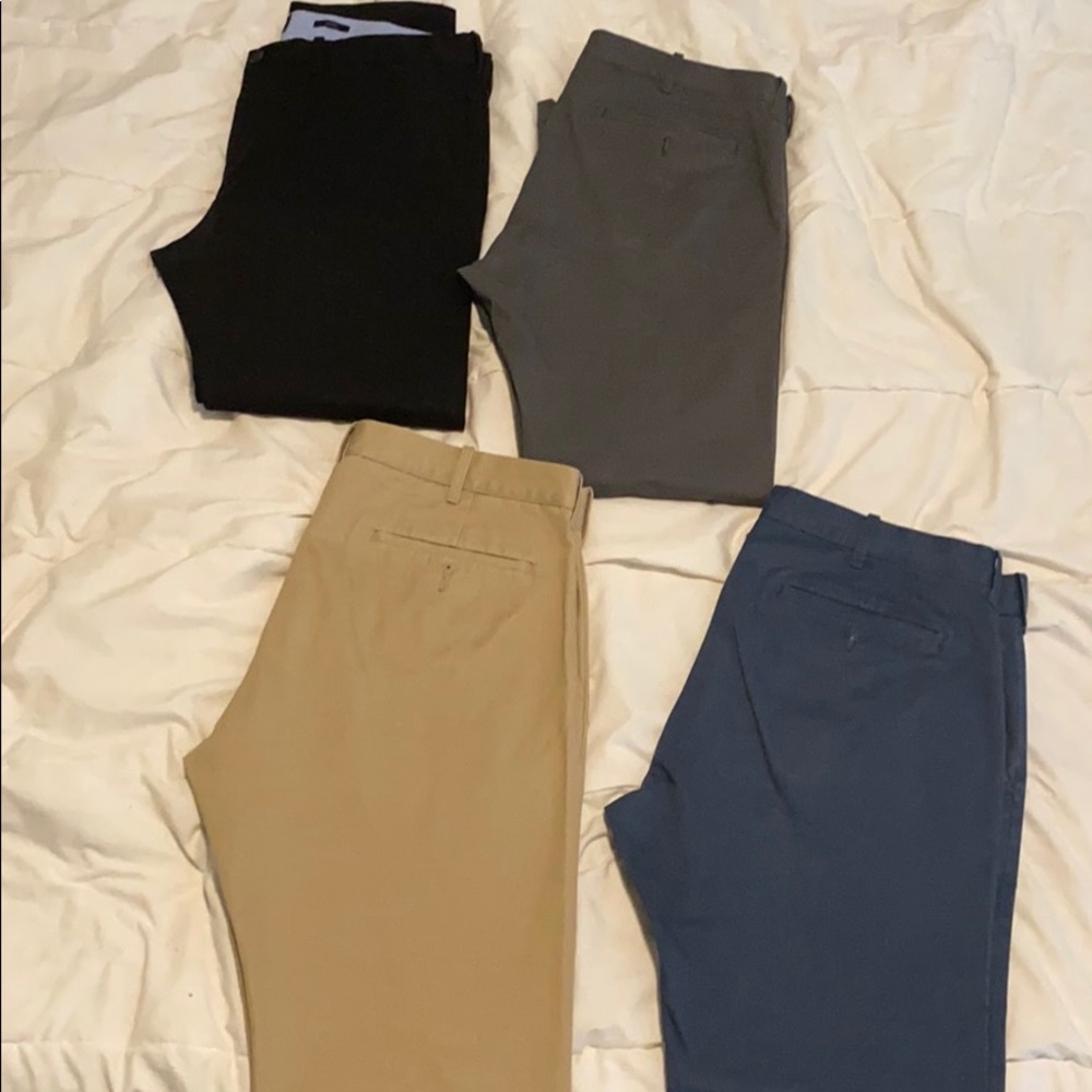 J. Crew Chino pants 33x30 black, grey, khaki, navy
